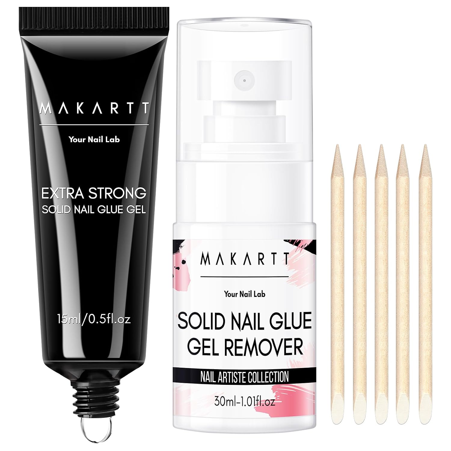 Solid Gel Nail Glue Kit — Long-Lasting Press-On Hold