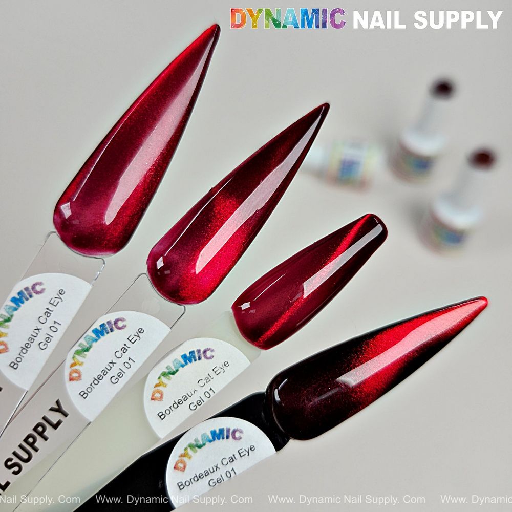 Bordeaux Cat Eye Gel Polish — Magnetic Red Wine Shine
